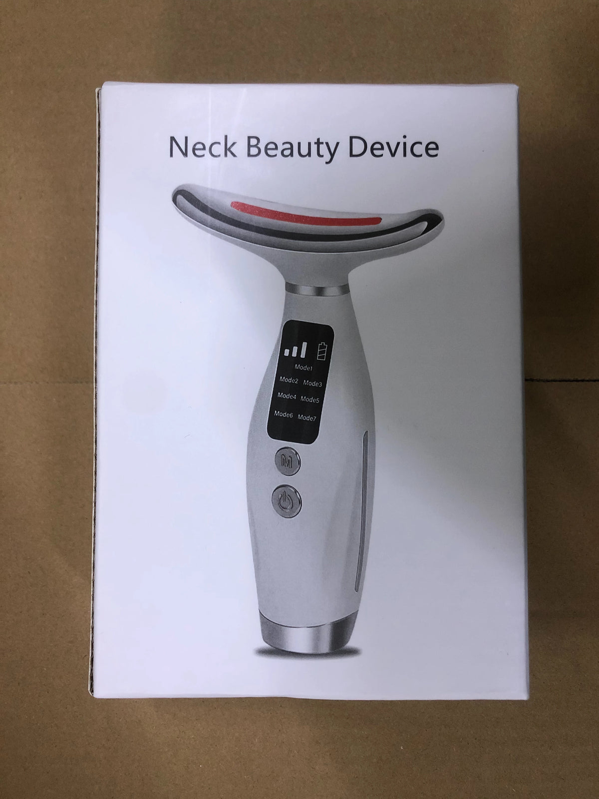 Massageador Facial e Pescoço LED — 7 Cores e 7 Modos