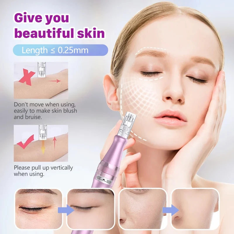 Dr. Pen Ultima M7 — Caneta Elétrica de Microagulhamento com 12 Cartuchos