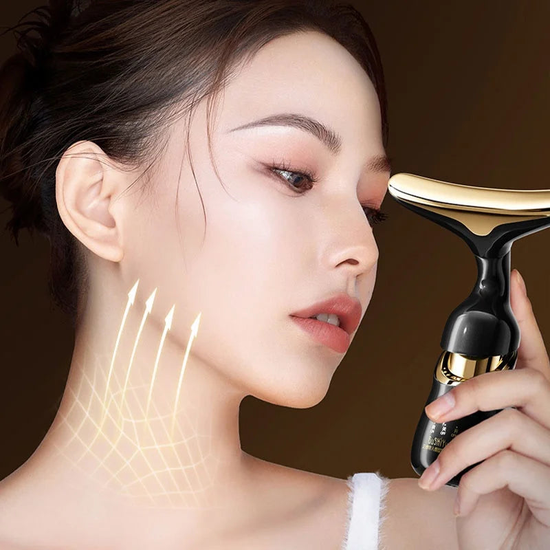 Massageador Facial LED Antirrugas e Antienvelhecimento