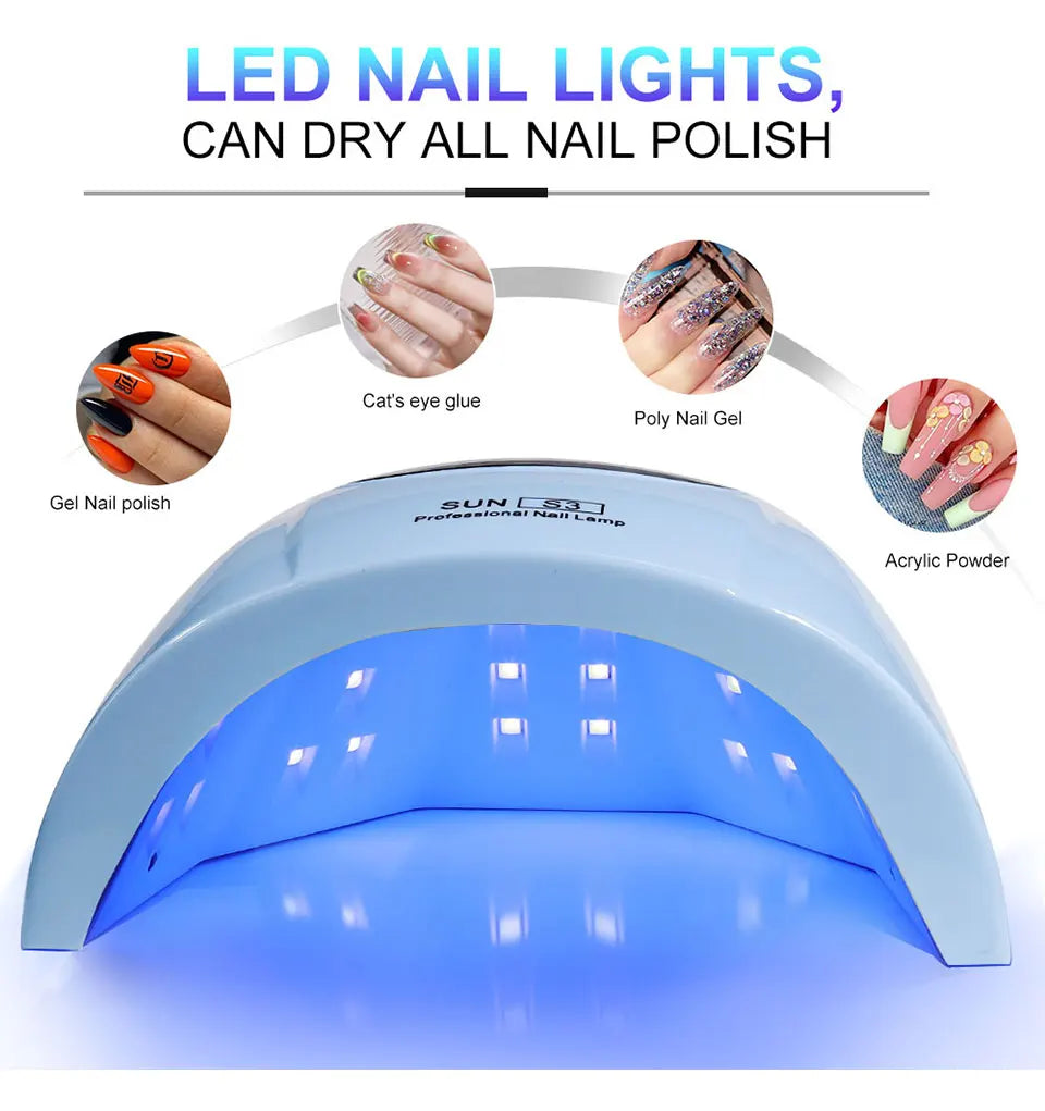 Cabine LED/UV 24W — Secador de Unhas para Esmalte em Gel