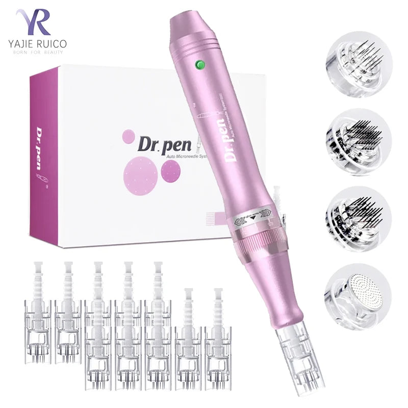 Dr. Pen Ultima M7 — Caneta Elétrica de Microagulhamento com 12 Cartuchos