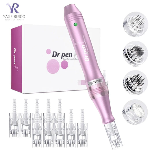 Dr. Pen Ultima M7 — Caneta Elétrica de Microagulhamento com 12 Cartuchos
