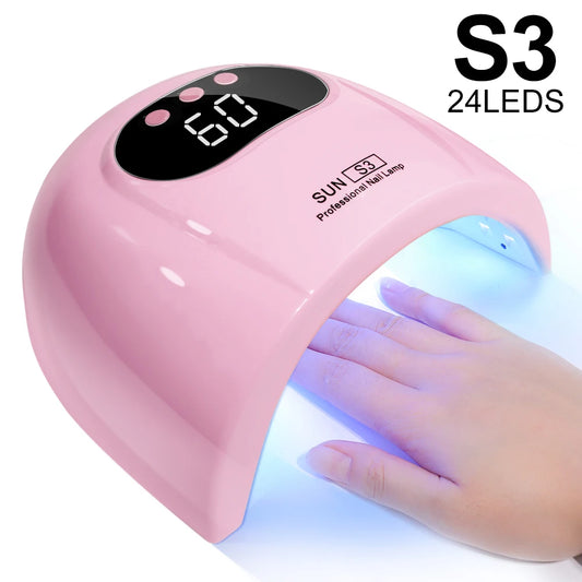 Cabine LED/UV 24W — Secador de Unhas para Esmalte em Gel