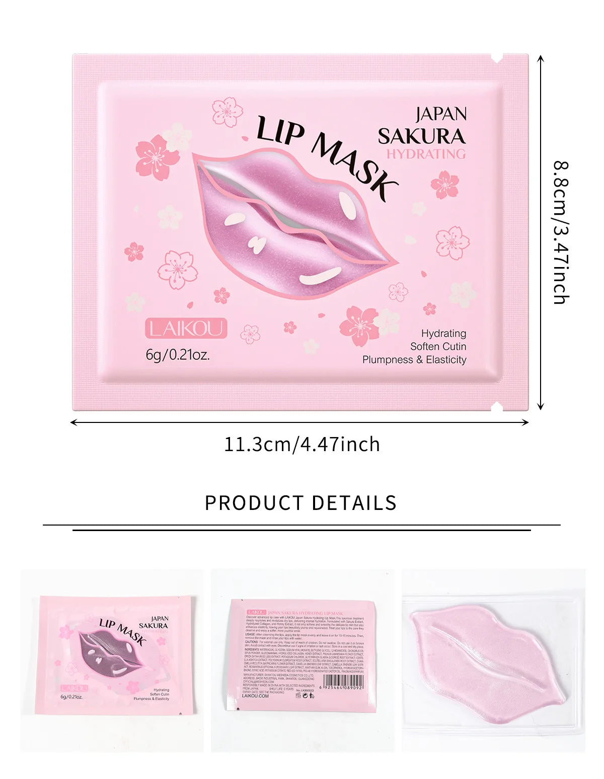 LAIKOU Lip Mask — Máscara Hidratante para os Lábios