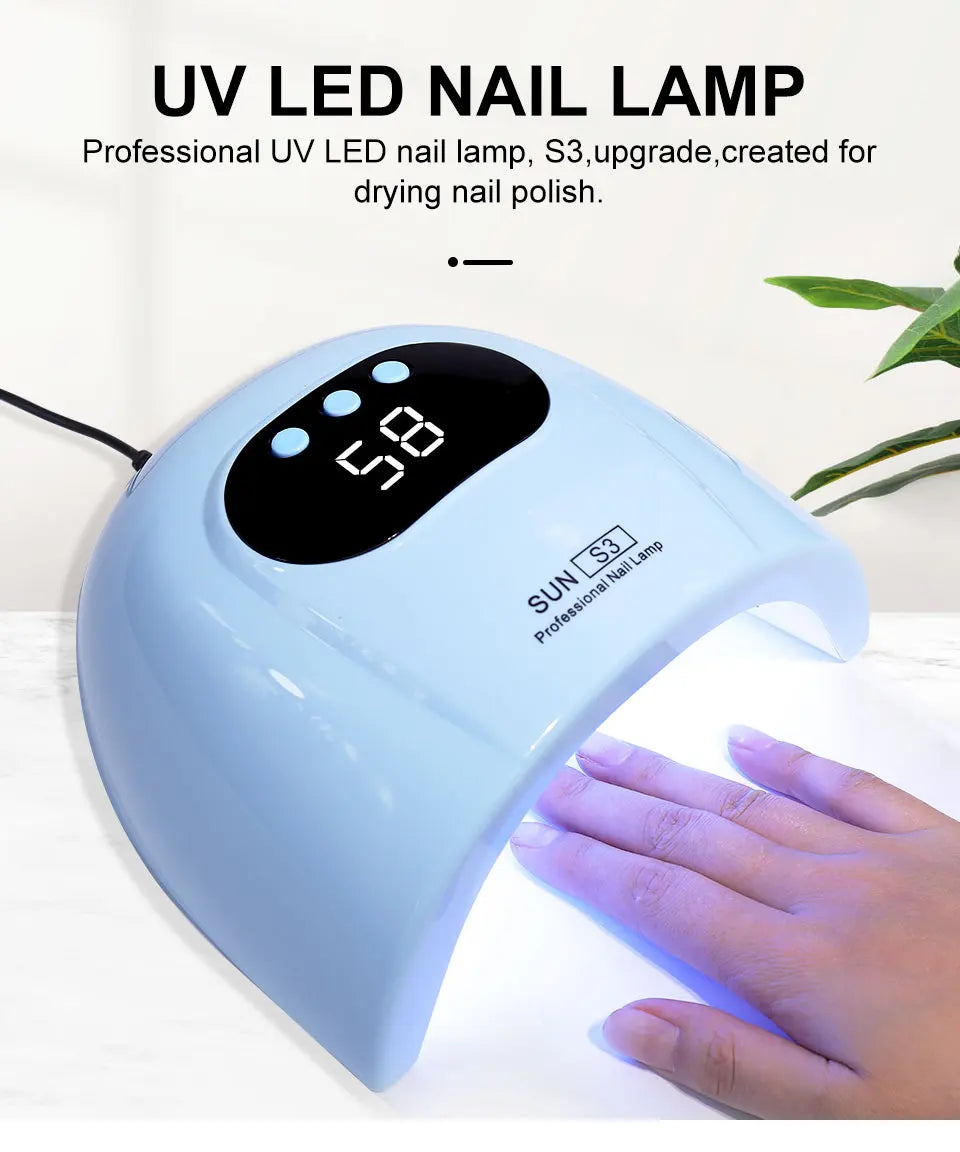 Cabine LED/UV 24W — Secador de Unhas para Esmalte em Gel