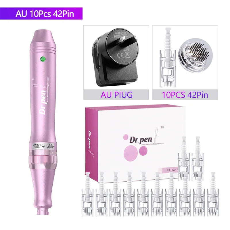 Dr. Pen Ultima M7 — Caneta Elétrica de Microagulhamento com 12 Cartuchos
