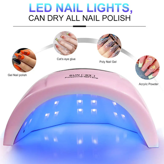 Cabine LED/UV 24W — Secador de Unhas para Esmalte em Gel