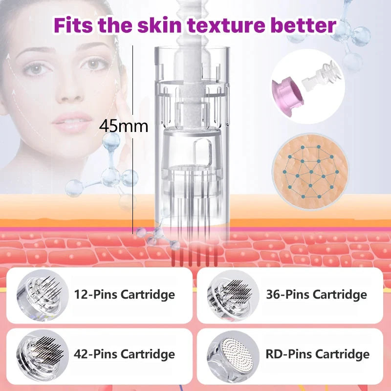 Dr. Pen Ultima M7 — Caneta Elétrica de Microagulhamento com 12 Cartuchos