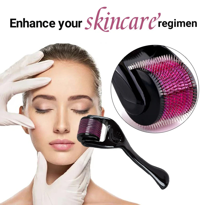 Derma Roller 540 Titanium — Microagulhamento para Skincare e Couro Cabeludo