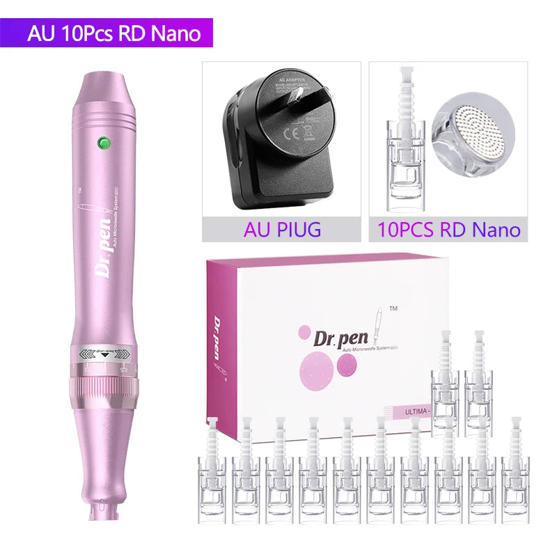 Dr. Pen Ultima M7 — Caneta Elétrica de Microagulhamento com 12 Cartuchos