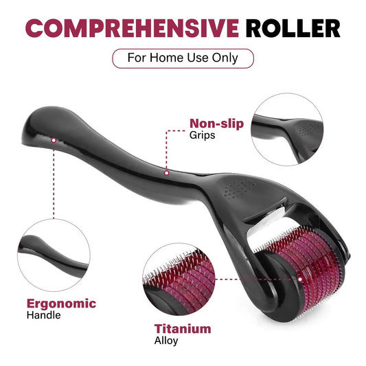Derma Roller 540 Titanium — Microagulhamento para Skincare e Couro Cabeludo