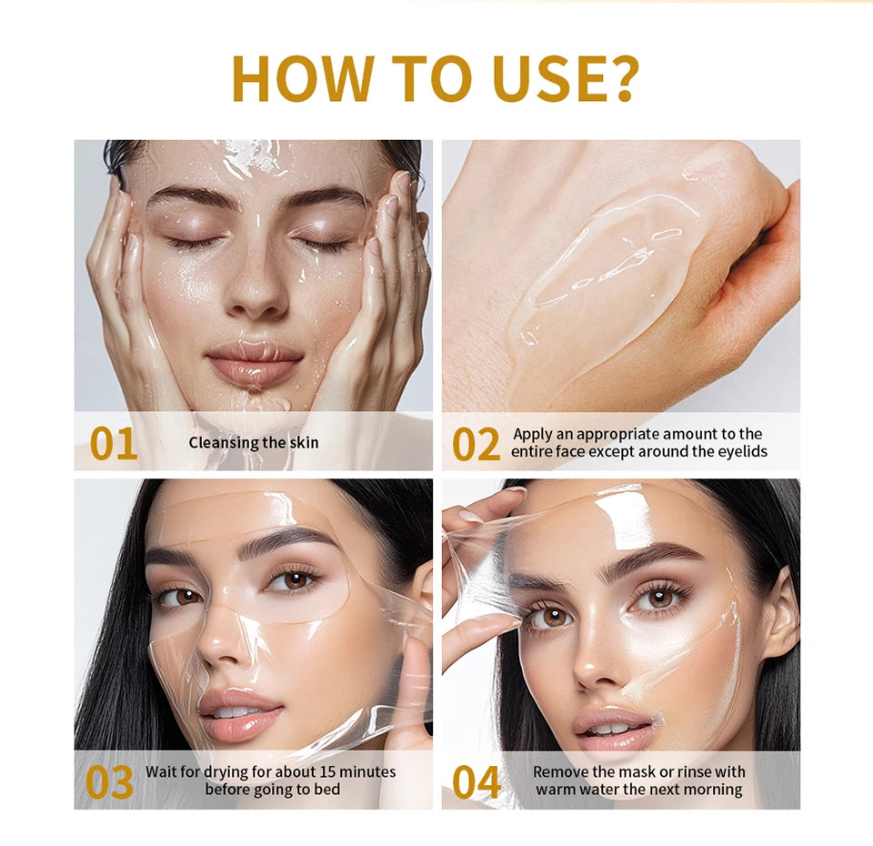 Máscara Facial de Colágeno Coreano — Efeito Peel Off